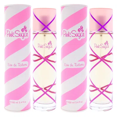 Aquolina Pink Sugar By  For Women - 3.4 oz Edt Spray - Pack Of 2 In Multi
