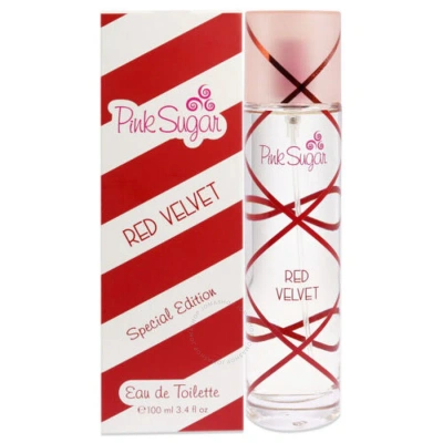 Aquolina Pink Sugar Red Velvet /  Edt Spray Special Edition 3.4 oz (100 Ml) (w) In Red   / Ink / Orange / Pink