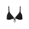 Aqva Swimwear Women's Black Tortuga Bikini Top In Black