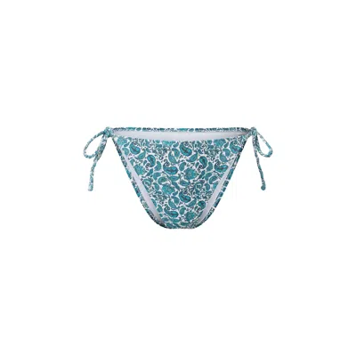 Aqva Swimwear Women's Blue Print Tortuga Bikini Bottom