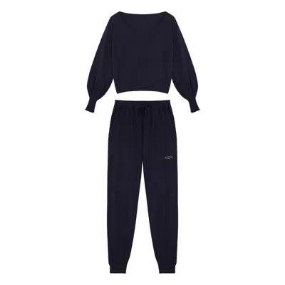 Aqva Swimwear Women's Blue Thalassa Loungewear Set