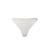 Aqva Swimwear Women's Neutrals / White Nude Turqueta Bikini Bottom In White