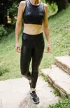 Ar-33 7/8 Mid Rise Legging In Black Mamba In Multi