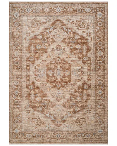 Ar Rugs Albany Vintage Power-loomed Rug In Brown