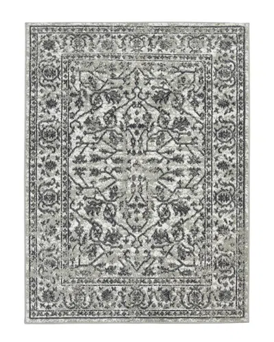 Ar Rugs Amer Rugs Alpine Fany Bordered Runner Rug In Gray