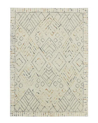 Ar Rugs Amer Rugs Bernice Wishek Transitional Hand-hooked Wool Rug In Ivory