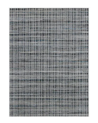 Ar Rugs Amer Rugs Philomena Hand-woven Wool-blend Rug In Blue