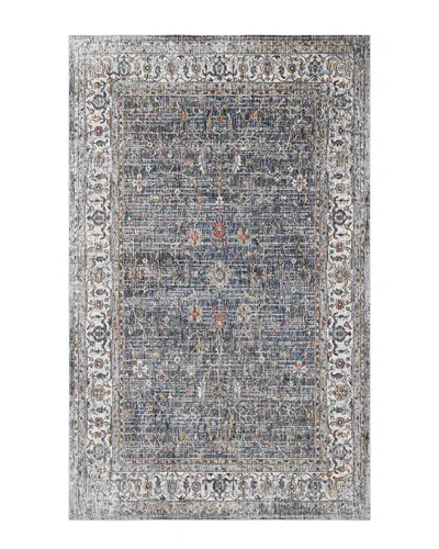 Ar Rugs Amer Rugs Vermont Glidel Bordered Runner Rug In Charcoal