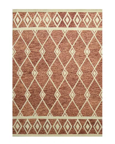 Ar Rugs Viscenta Raton Contemporary Hand-hooked Wool Rug In Brown