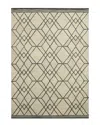 Ar Rugs Viscenta Raton Contemporary Hand-hooked Wool Rug In Ivory