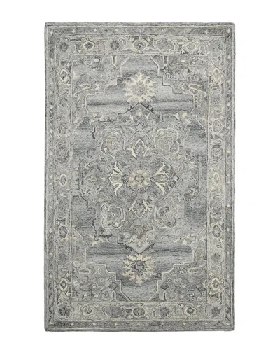Ar Rugs Amer Rugs Vivienne Hand-tufted Wool-blend Rug In Gray