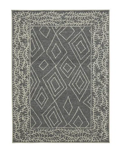 Ar Rugs Bernice Suney Transitional Hand-hooked Wool Rug In Gray
