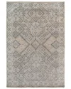 Ar Rugs Drayer Hand-knotted Rug In Silver