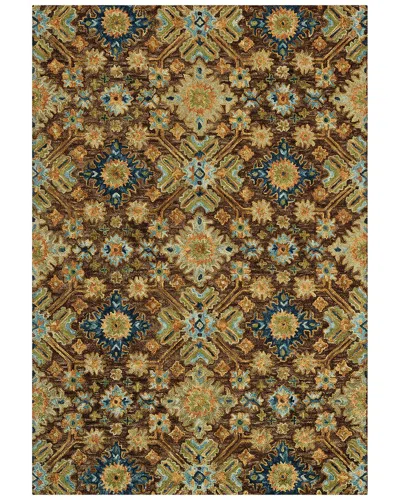 Ar Rugs Jackson Traditional Style Hand-hooked Wool Rug In Brown