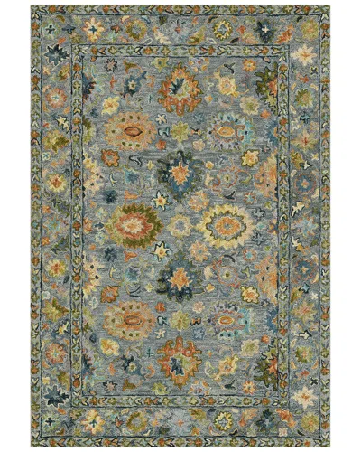 Ar Rugs Jackson Traditional Style Hand-hooked Wool Rug In Gray
