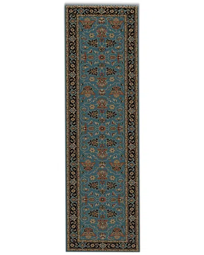 Ar Rugs Ledbury Hand-knotted Rug In Turquoise