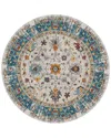 Ar Rugs Montana Filomina Bordered Runner Rug In Blue