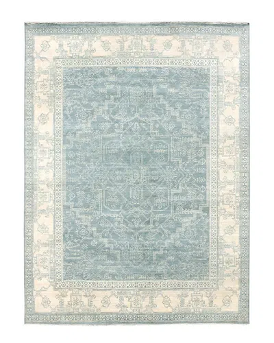 Ar Rugs Nuala Hand-knotted Wool Rug In Blue