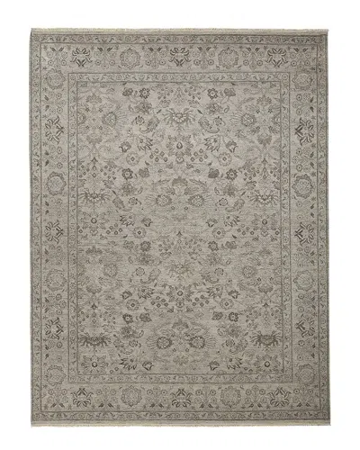 Ar Rugs Nuala Hand-knotted Wool Rug In Gray