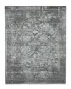 Ar Rugs Nuala Hand-knotted Wool Rug In Silver