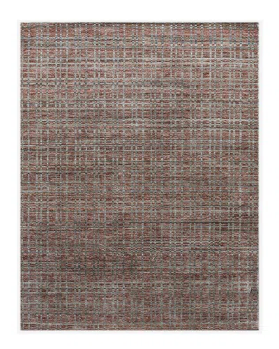 Ar Rugs Philomena Hand-woven Wool-blend Rug In Brown