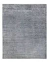Ar Rugs Quincy Hand-knotted Wool-blend Rug In Indigo