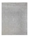 Ar Rugs Quincy Hand-knotted Wool-blend Rug In Silver