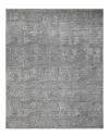 Ar Rugs Quincy Hand-knotted Wool-blend Rug In Smoke