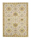 Ar Rugs Romiela Newburg Traditional Hand-hooked Wool Rug In Gold