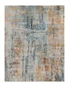 Ar Rugs Seanan Hand-knotted Wool-blend Rug In Orange