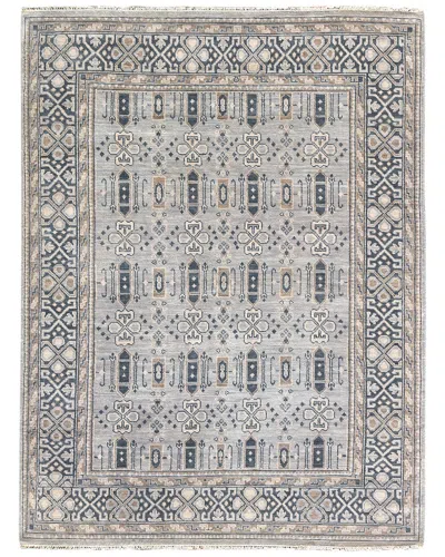 Ar Rugs Thames Hand-knotted Rug In Blue