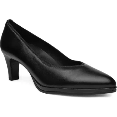 Ara Amaryllis Leather Pump In Black