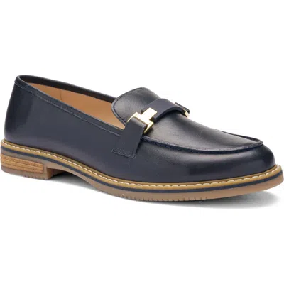 Ara Angelica Bit Apron Toe Loafer In Blue
