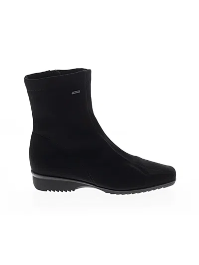 Pre-owned Ara Ankle Boots In Black