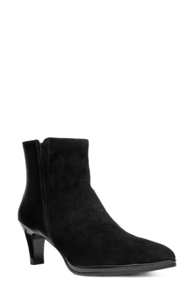 Ara Autumn Pointed Toe Bootie In Black