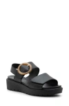Ara Bridgeport Wedge Sandal In Black