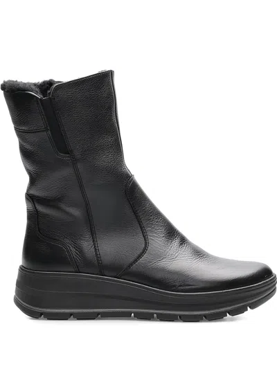 Ara Calais Keil Ankle Boots In Black