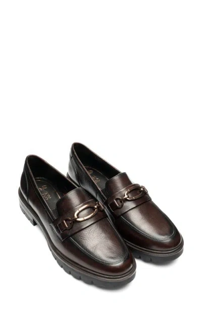 Ara Camellia Lug Sole Bit Loafer In Brown