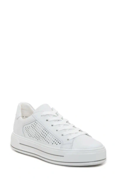 Ara Carol Perforated Sneaker In White