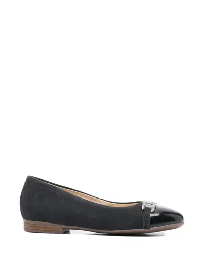 Ara Chain-detail Ballet Flats In Black
