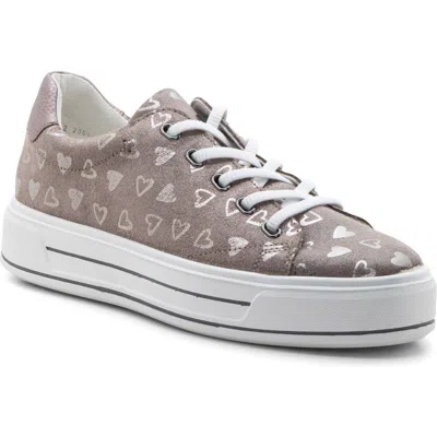 Ara Crystal Platform Sneaker In Moon