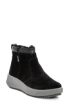 Ara Dahlia Waterproof Faux Fur Lined Sneaker In Black