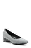 Ara Gabrielle Pump Heels In Twinkle Black In Black/silver