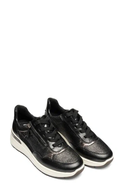 Ara Gardenia Sneaker In Black