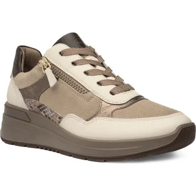 Ara Gardenia Wedge Sneaker In Off White
