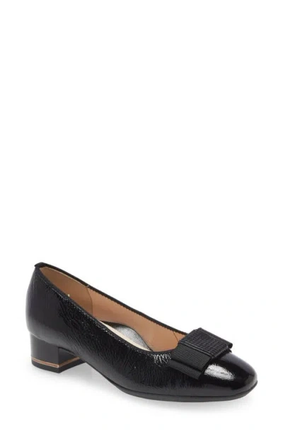 Ara Garnet Suede Pump In Black Vernice/lack/pepitakid