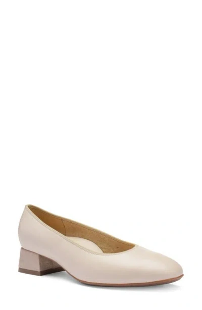 Ara Gypsum Block Heel Pump In Neutral