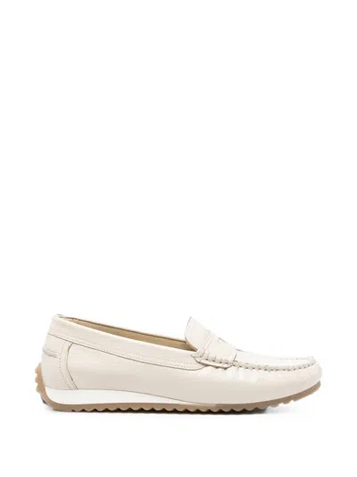 Ara Leather Penny Loafers In Metallic