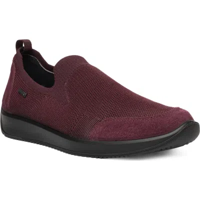 Ara Lilith 2 Waterproof Gore-tex® Slip-on Sneaker In Burgundy