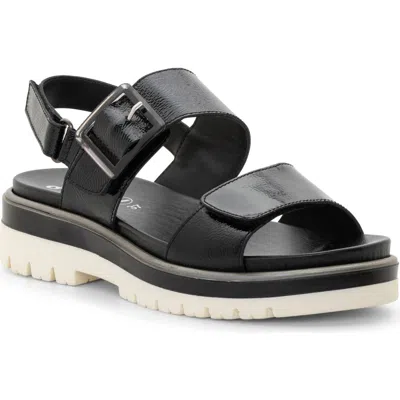 Ara Marbella Slingback Platform Sandal In Black